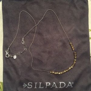 Retired Silpada Brass & Silver Necklace